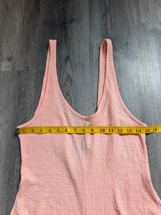 Billabong Never Better Beach Onesie Coverup Romper Sheer Peach Pink - Picture 9 of 12